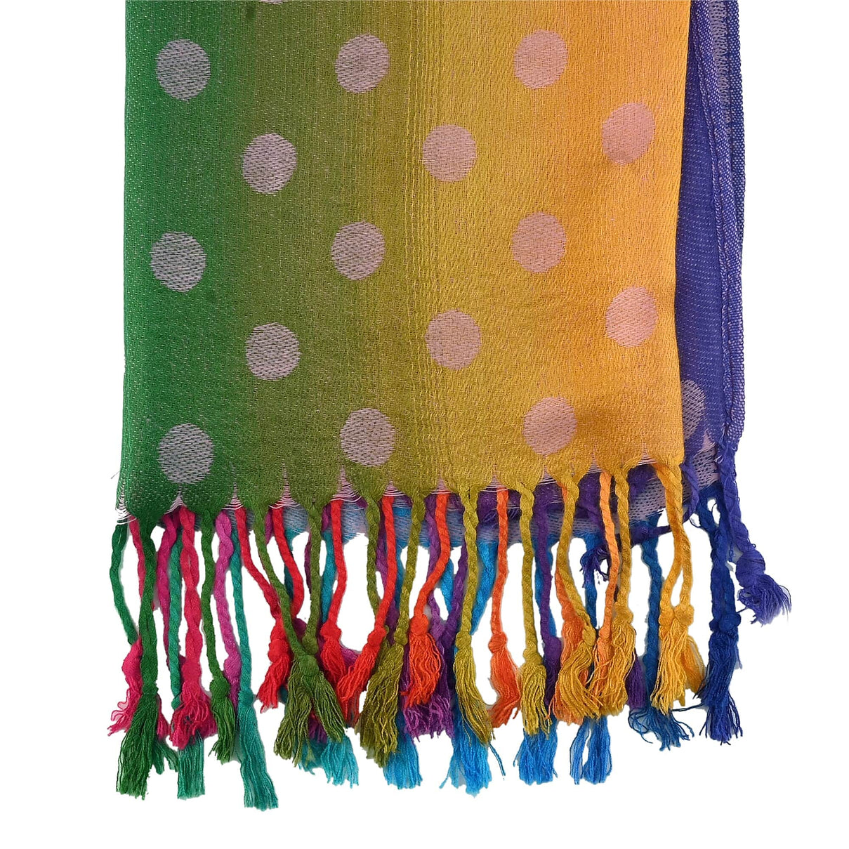 Pashmina Jacquard Pattern Scarf - Rainbow-Pink - 100% Viscose 7906301 2