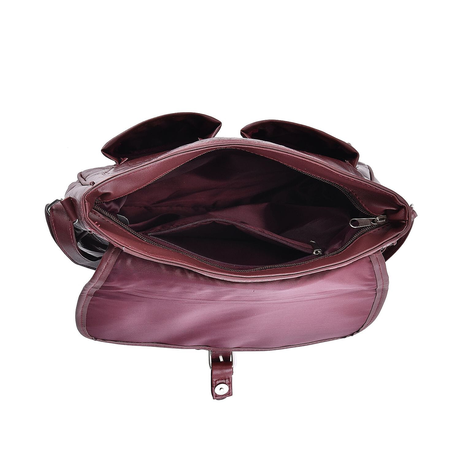 Closeout Deal - Multi-Pocket Genuine Leather Crossbody Bag 7748919 2
