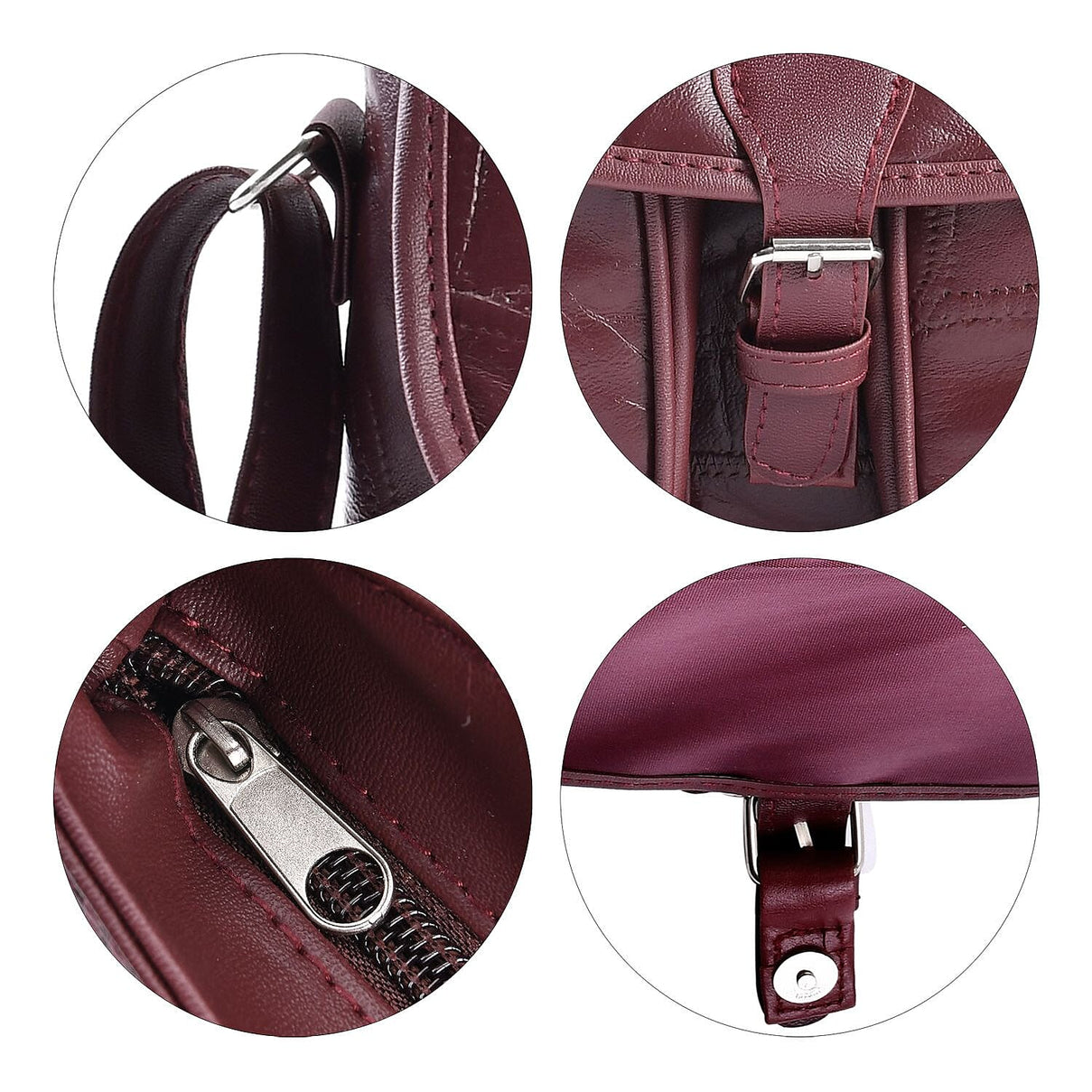 Closeout Deal - Multi-Pocket Genuine Leather Crossbody Bag 7748919 3
