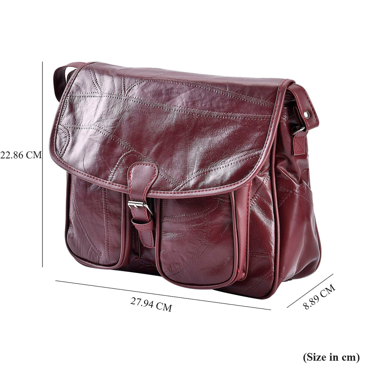 Closeout Deal - Multi-Pocket Genuine Leather Crossbody Bag 7748919 4