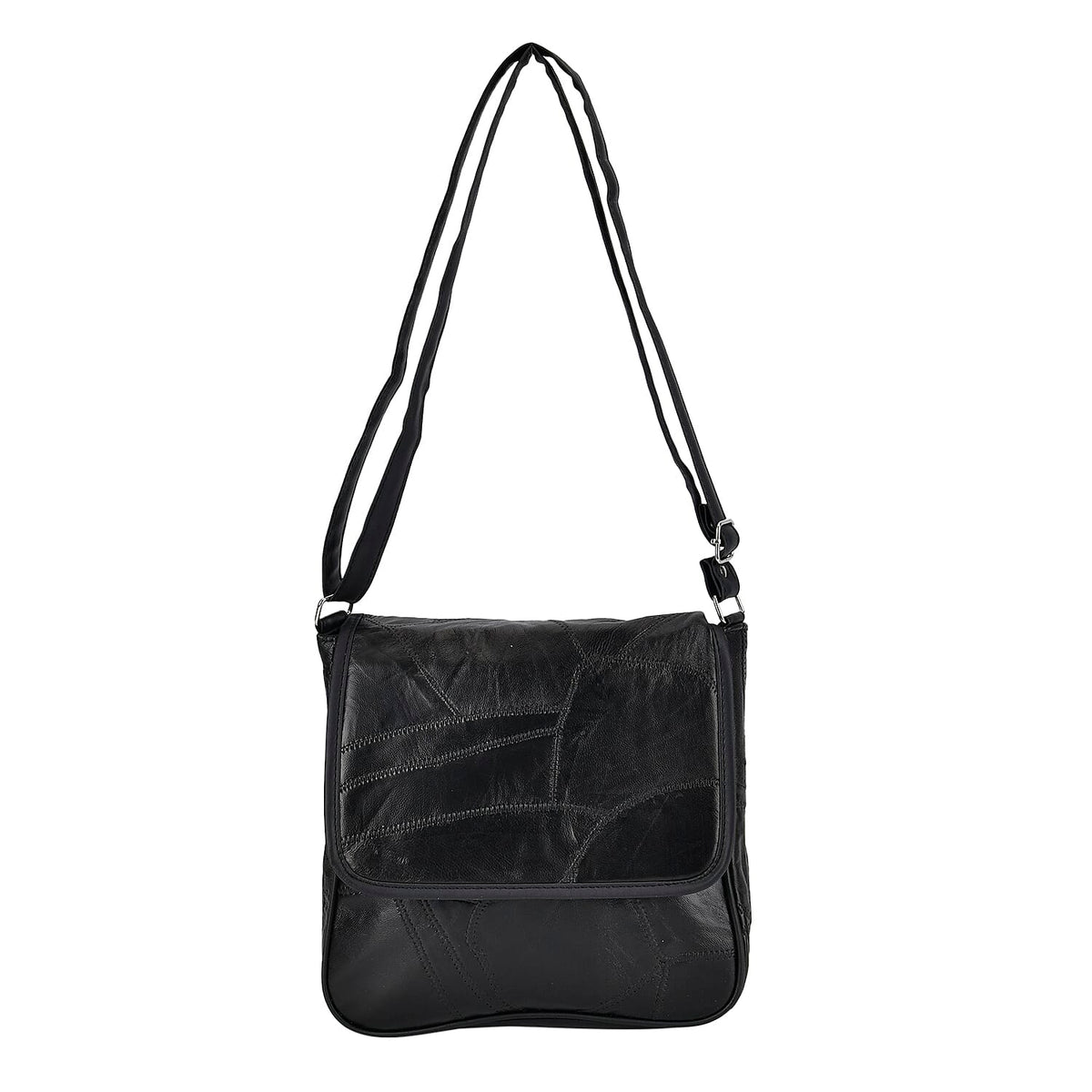 100% Patchwork Leather Solid Crossbody Bag 7746275 0