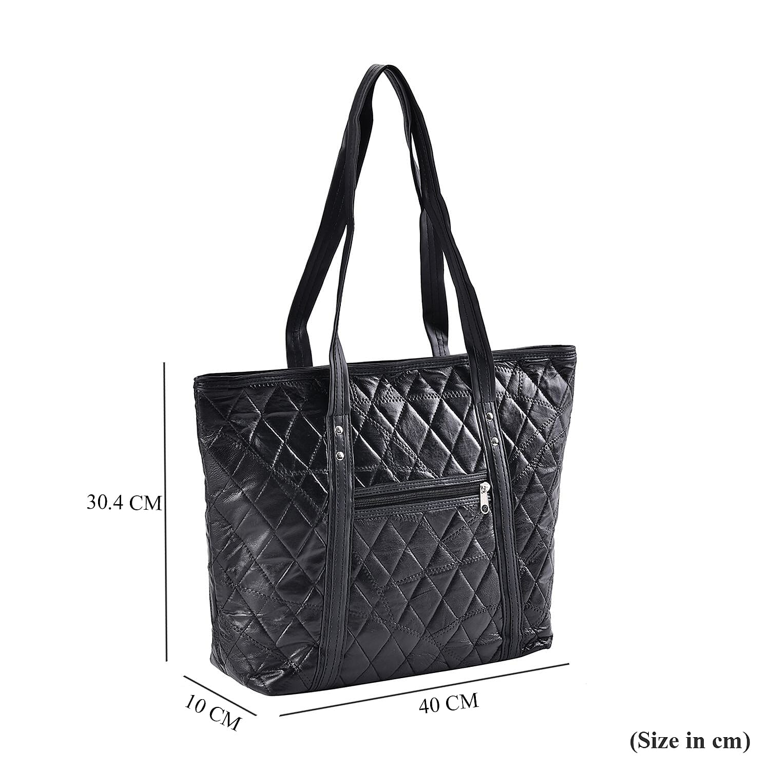 Closeout Deal - Genuine Leather Patchwork Tote Bag 7748783 5