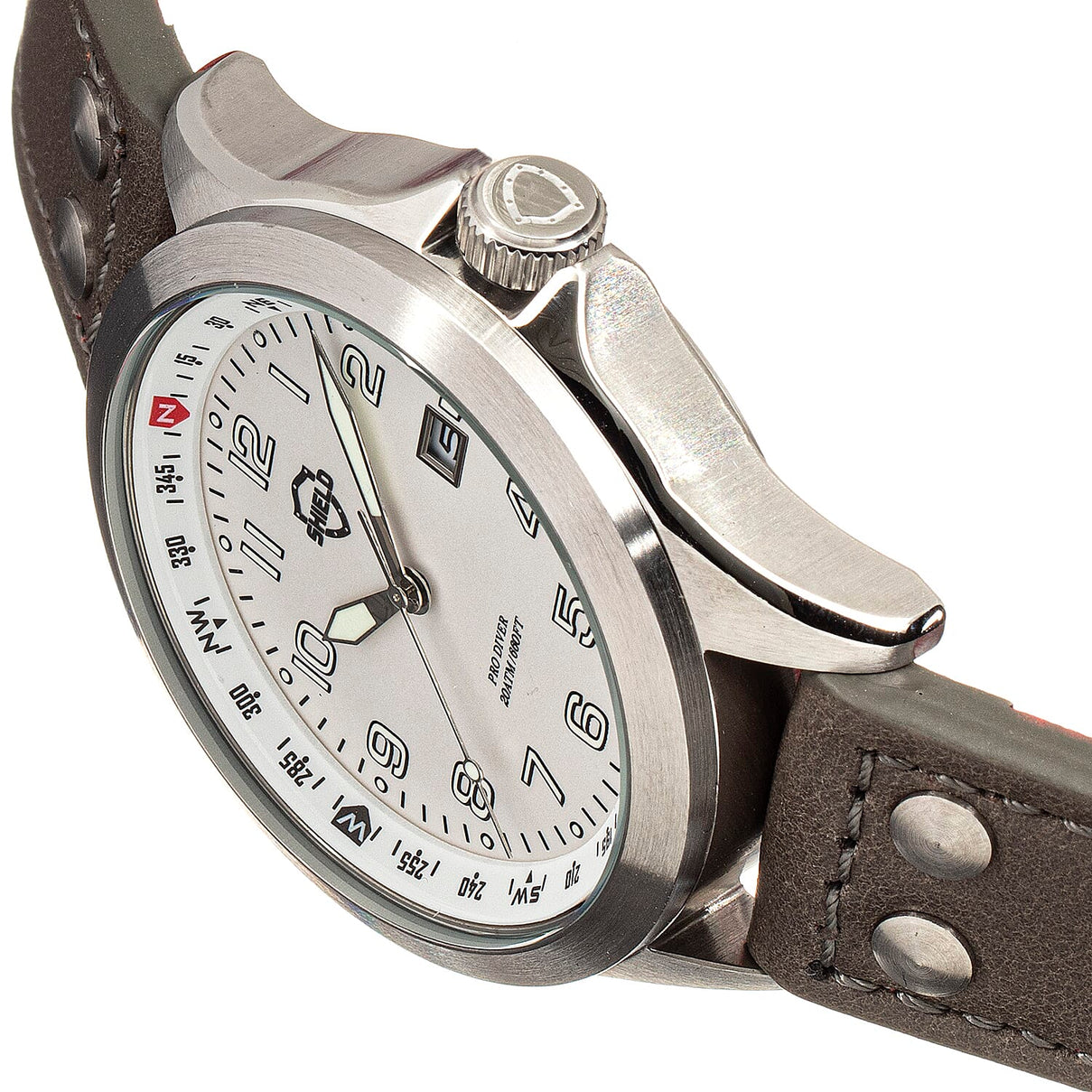 Shield Japanese Mens Watch in Stainless Steel 7754629 1