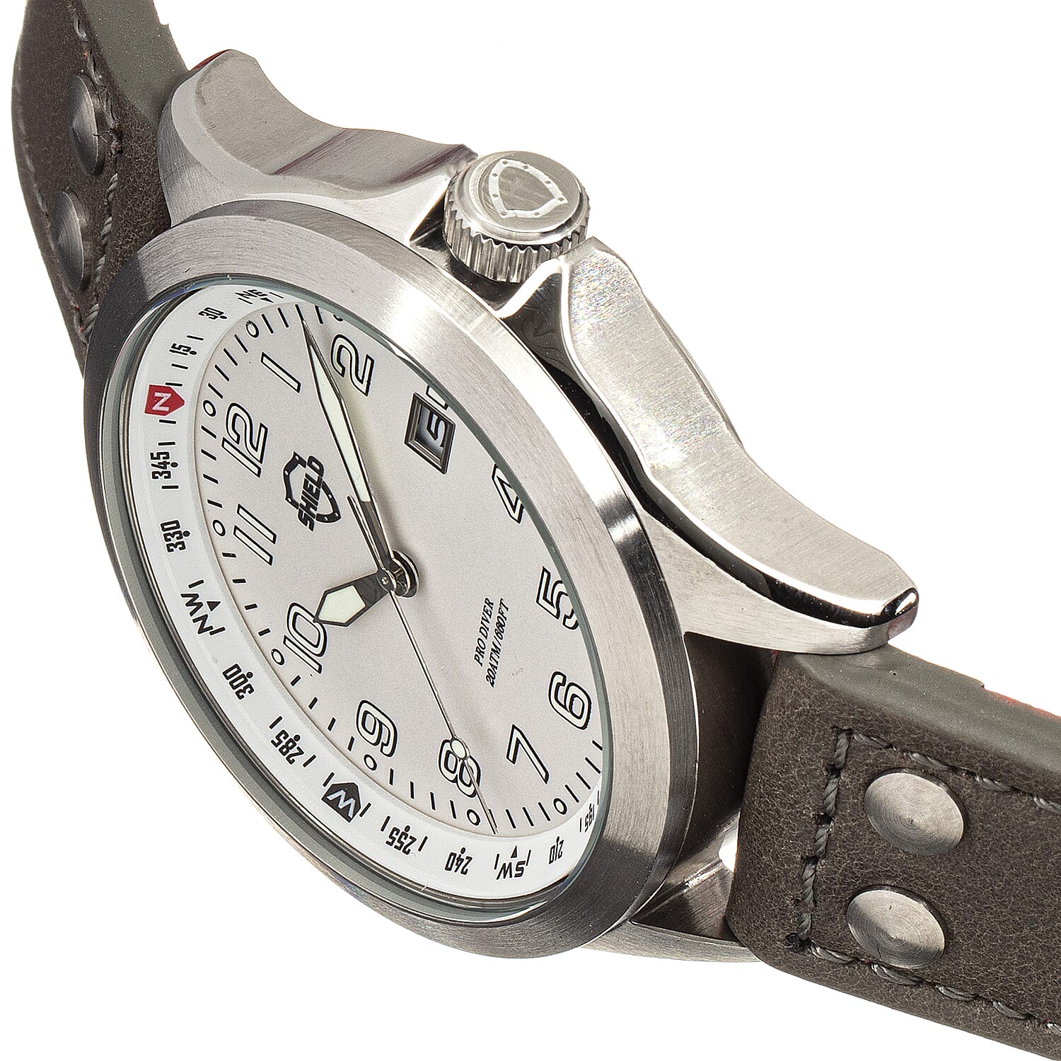 Shield Japanese Mens Watch in Stainless Steel 7754629 1