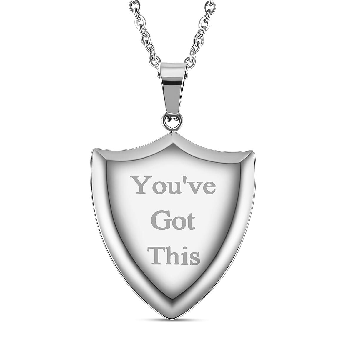 Engraved Pendant with Chain (Size 24) in Stainless Steel 4035267 0