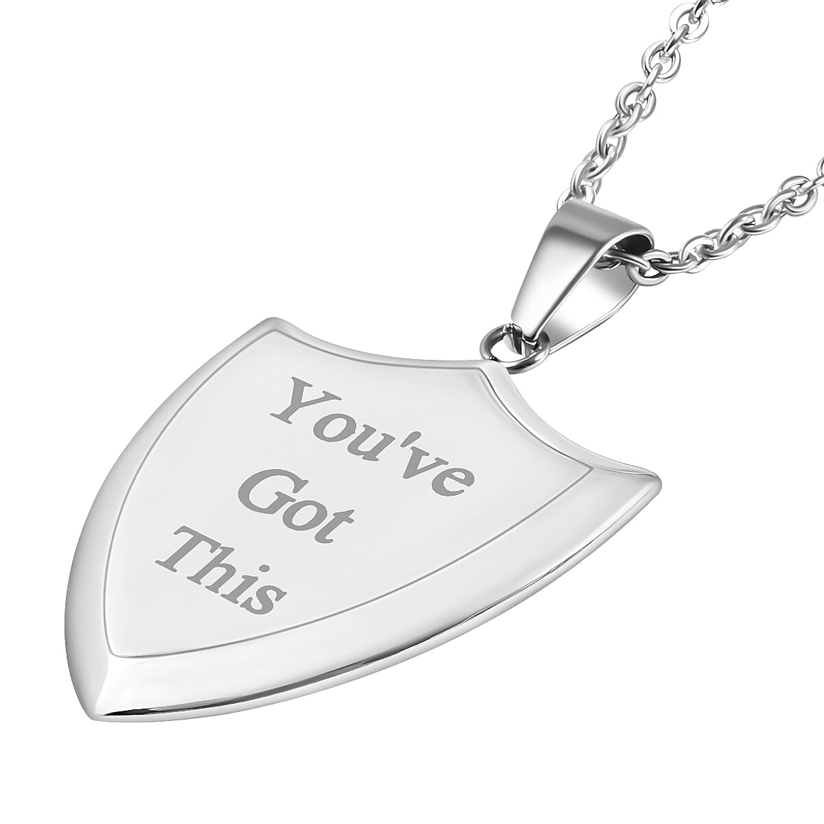 Engraved Pendant with Chain (Size 24) in Stainless Steel 4035267 4