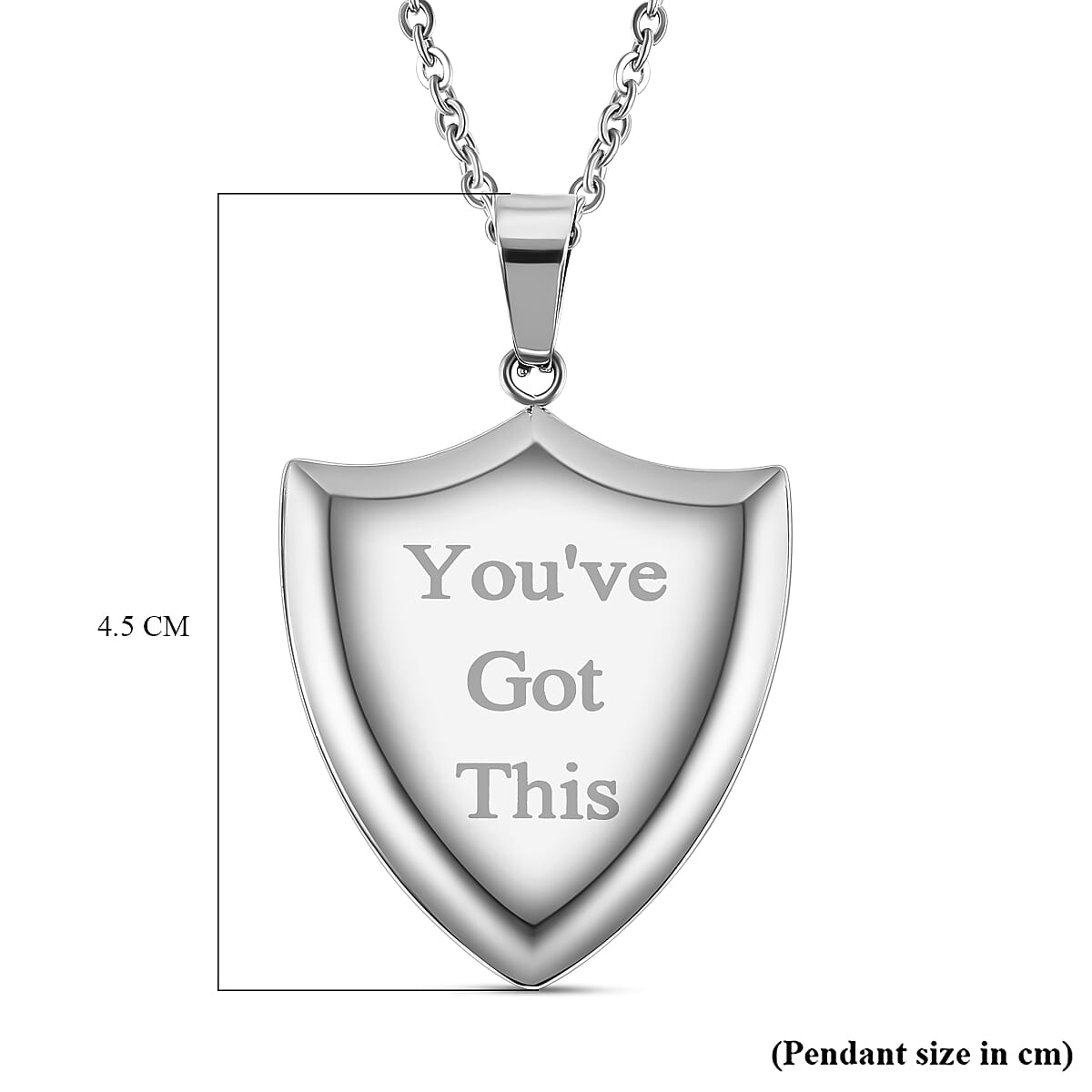 Engraved Pendant with Chain (Size 24) in Stainless Steel 4035267 7