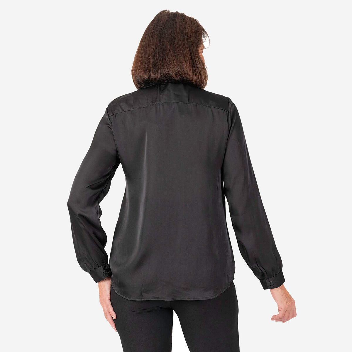 Womens Full-Sleeve Casual Satin Shirt 7806598 2