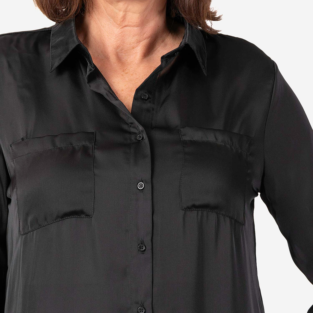 Womens Full-Sleeve Casual Satin Shirt 7806598 3