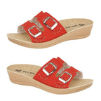 Shoe Tree Ladies Callosa Sandal (Size 4) - Red