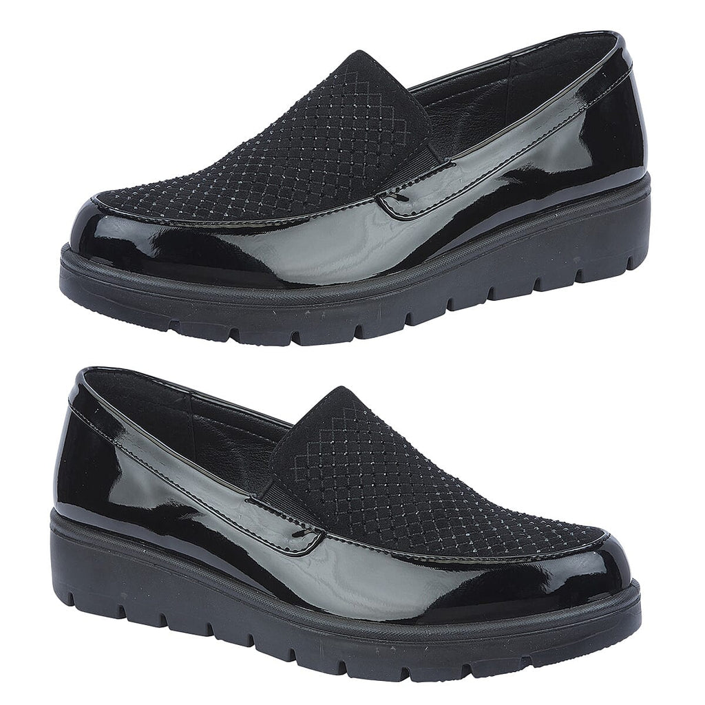 Shoertee Comfort Ladies Shoe (Size 4) - Black