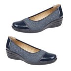 Shoertee Comfort Ladies Shoe (Size 4) - Navy
