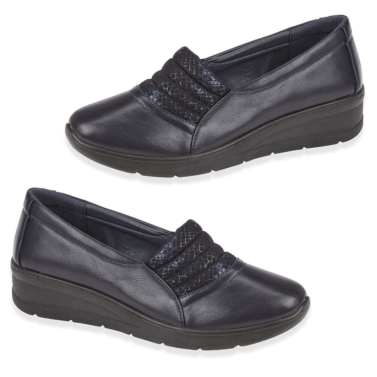Shoertee Comfort Ladies Shoe (Size - 5) - Navy V32606337 0
