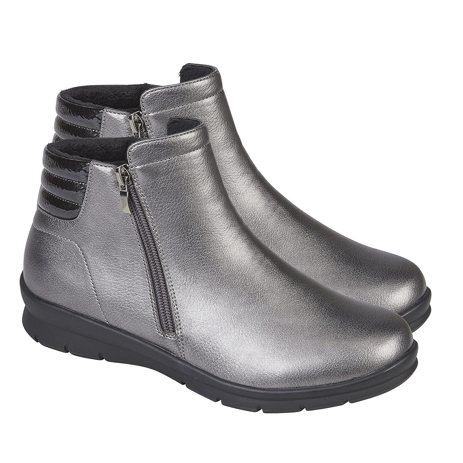 Shoertee Comfort Ladies Shoe (Size 6) - Pewter 7970789 0