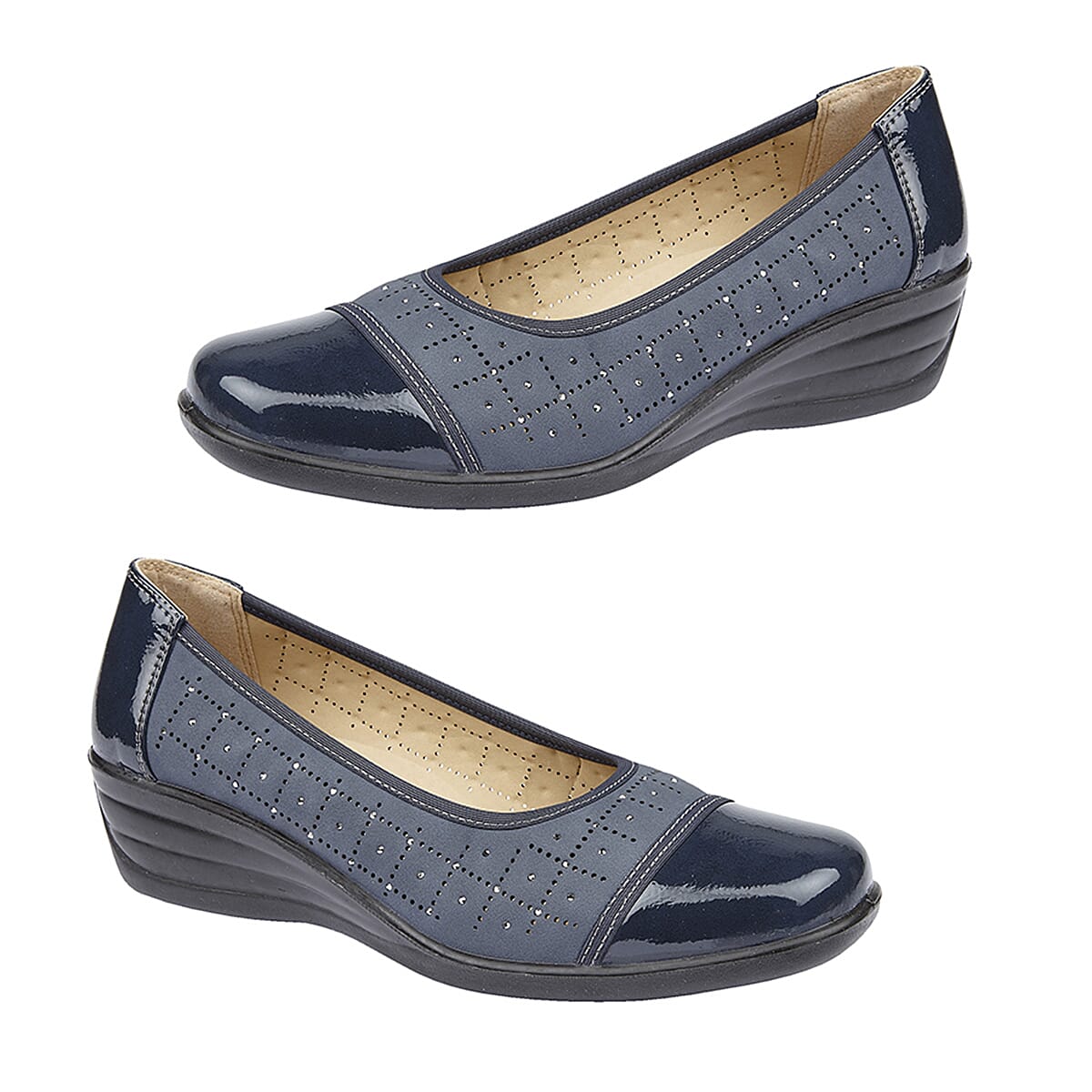 Shoertee Comfort Ladies Shoe (Size 7) - Navy 7810926 0
