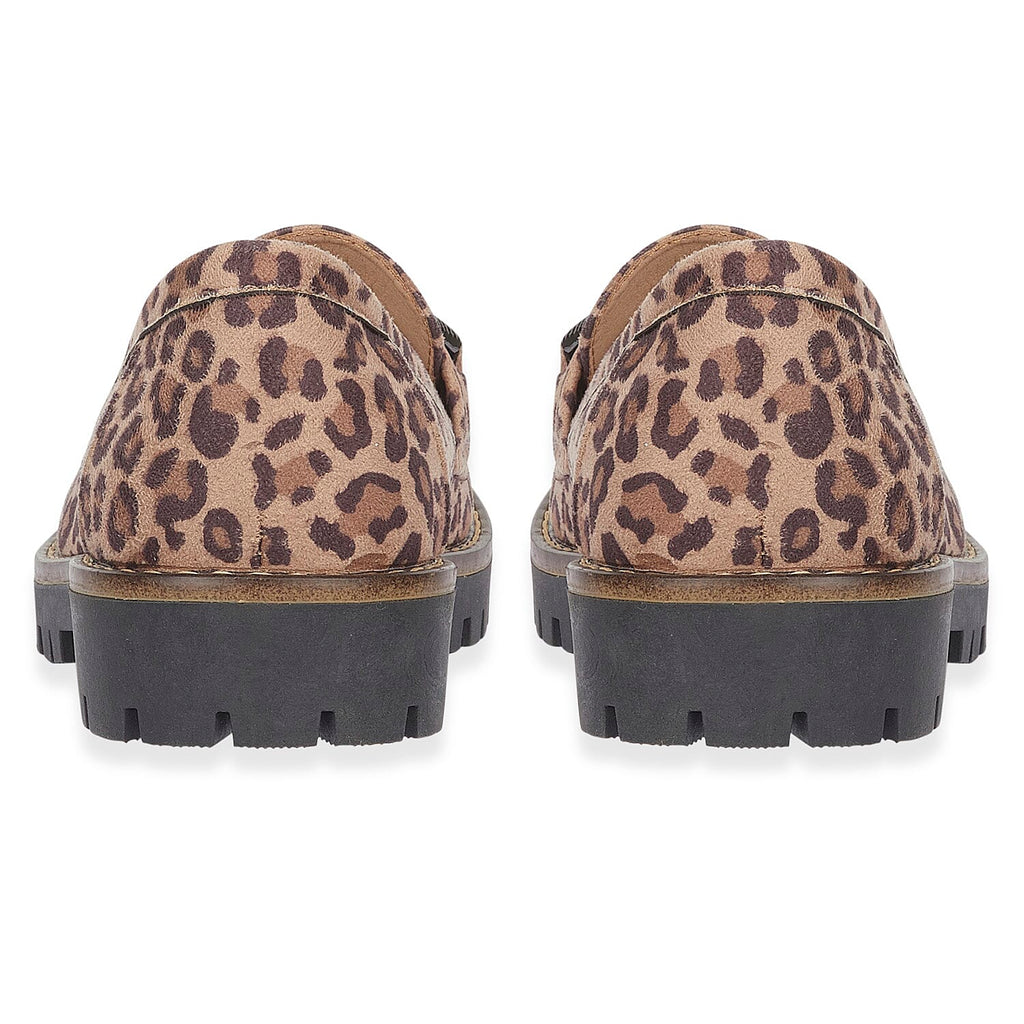 Adeline Ladies' Trendy Loafers With Padded Insole (Size 7) - Leopard