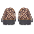 Adeline Ladies' Trendy Loafers With Padded Insole (Size 7) - Leopard