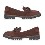 Adeline Ladies' Trendy Loafers With Padded Insole (Size 8) - Chocolate