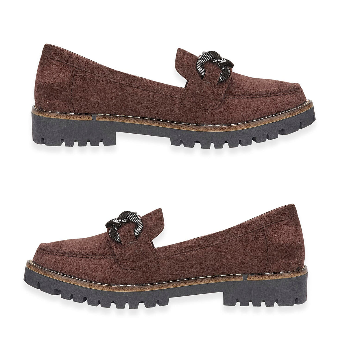 Adeline Ladies' Trendy Loafers With Padded Insole (Size 8) - Chocolate 8259327 1