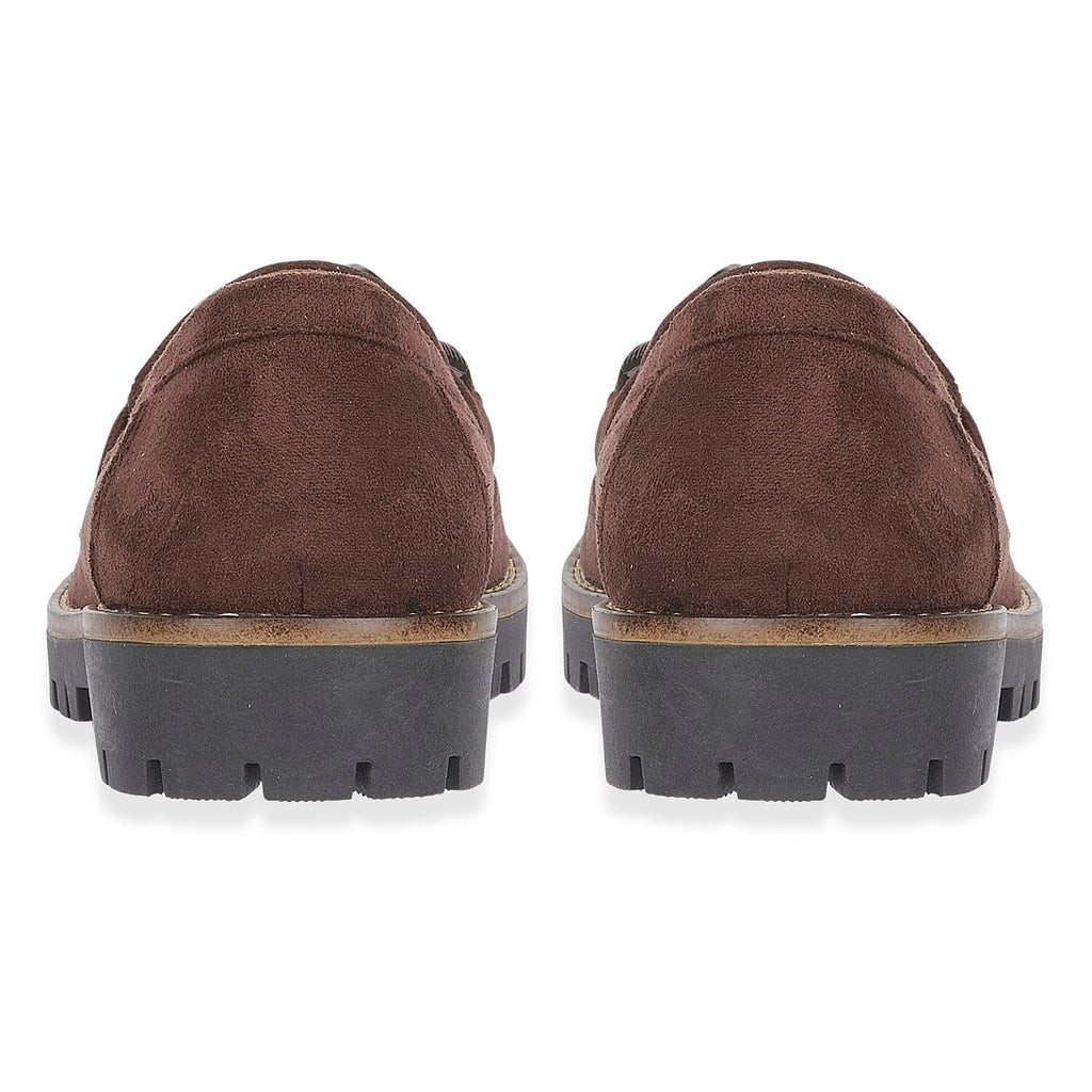 Adeline Ladies' Trendy Loafers With Padded Insole (Size 8) - Chocolate