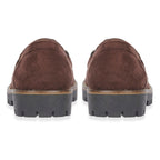 Adeline Ladies' Trendy Loafers With Padded Insole (Size 8) - Chocolate