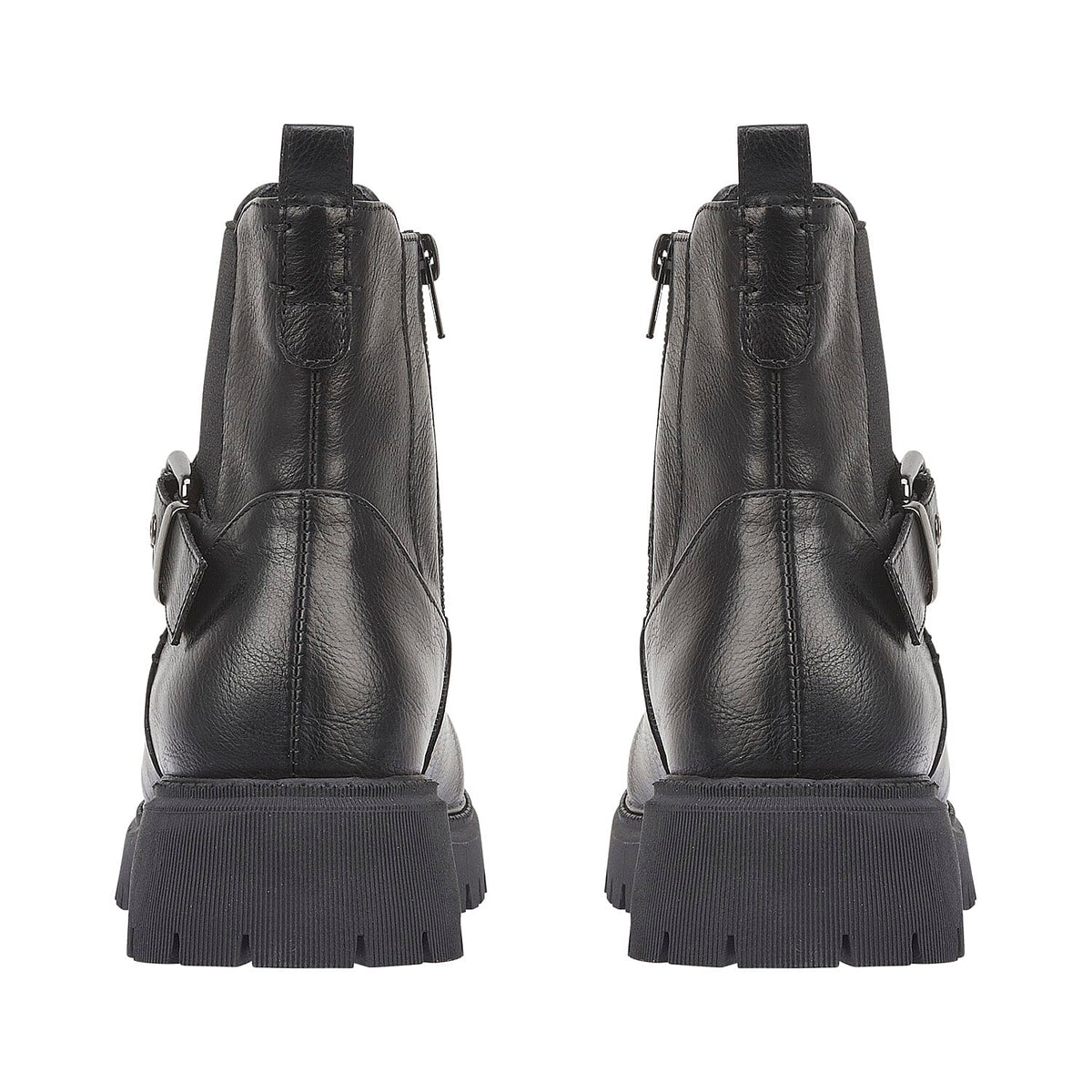 Shoes By Emma Lapari Cleated Sole Ankle Chelsea Boots (Size 4) - Black V32526267 2
