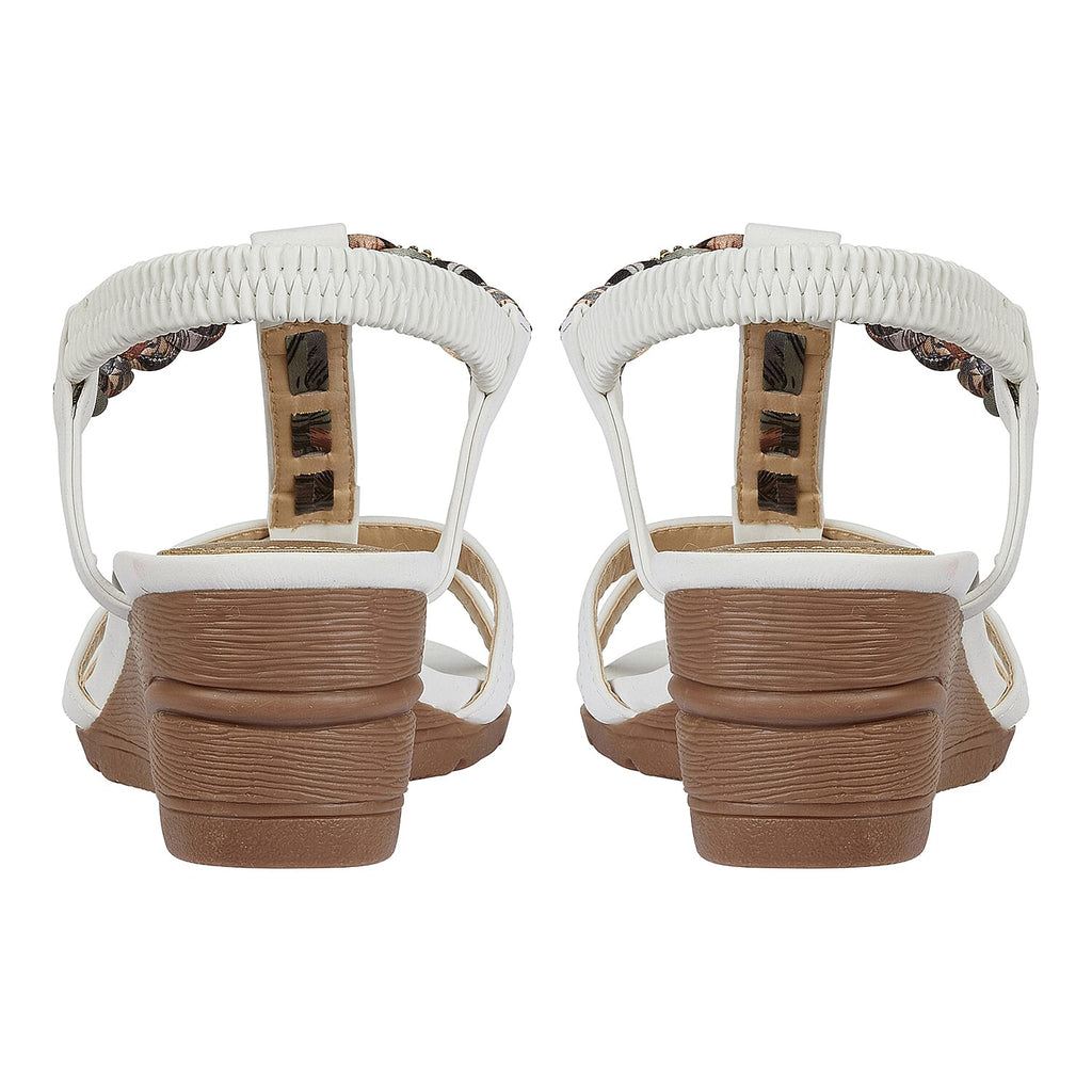 Shoes by Emma Ladies Sandal (Size 4) - White