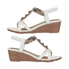 Shoes by Emma Ladies Sandal (Size 4) - White