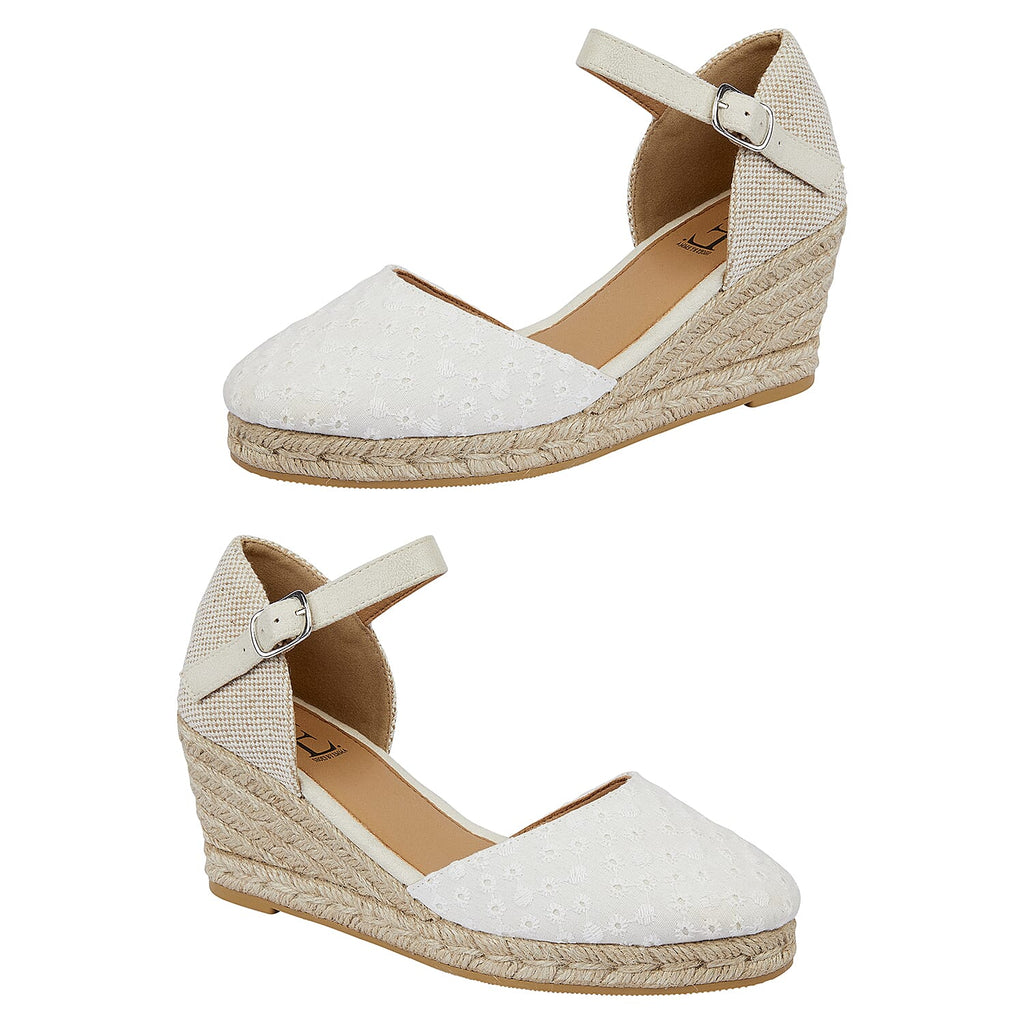 Shoes by Emma Ladies Sandal (Size 4) - White