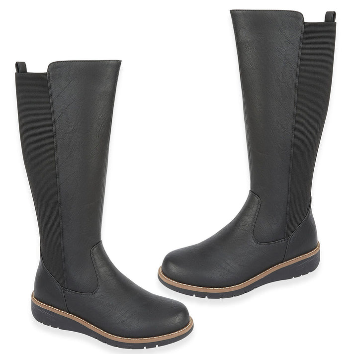SHOES BY EMMA Ladies Black Long Leg Boot LISA (Size 4) 7967069 1