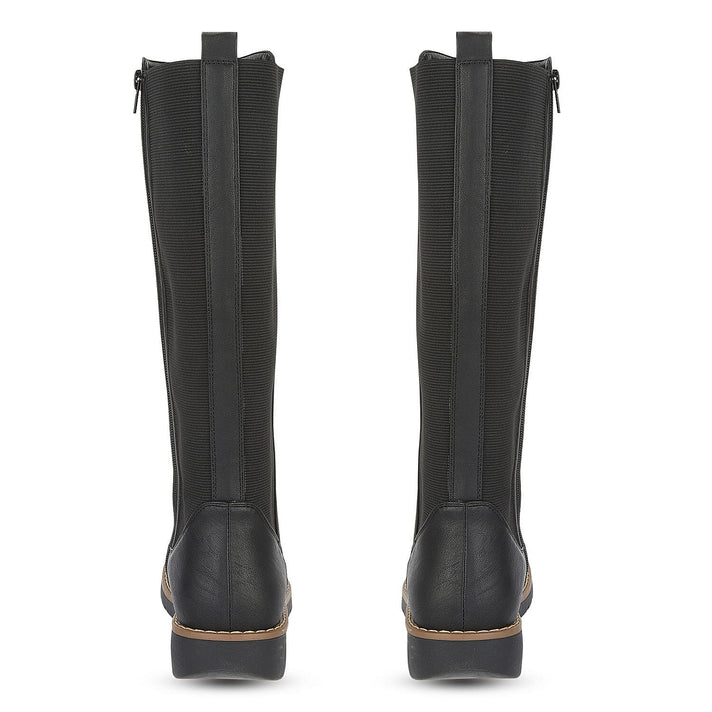 SHOES BY EMMA Ladies Black Long Leg Boot LISA (Size 4) 7967069 2