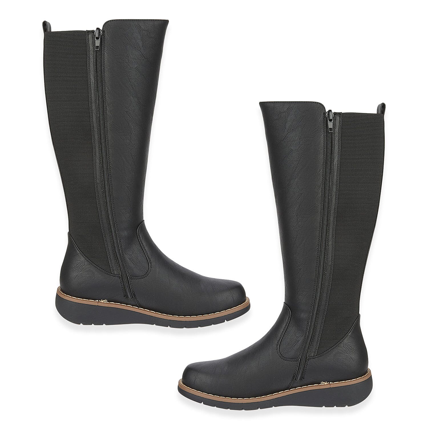 SHOES BY EMMA Ladies Black Long Leg Boot LISA (Size 4) 7967069 2