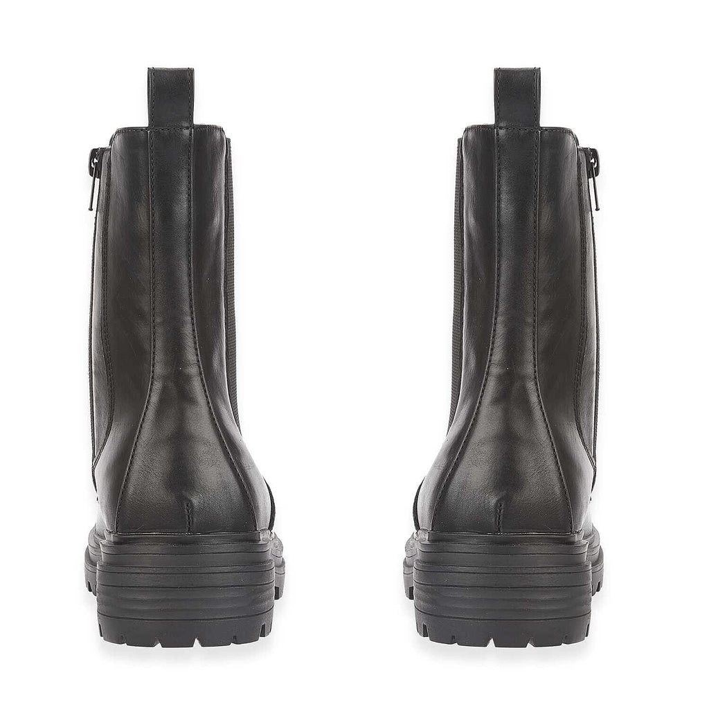 Shoes By Emma Gabrielle Ladies Chunky Lug Sole Chelsea Boots (Size 4) - Black