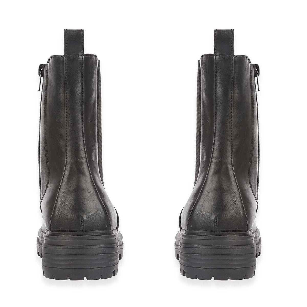 Shoes By Emma Gabrielle Ladies Chunky Lug Sole Chelsea Boots (Size 4) - Black V32614728 2