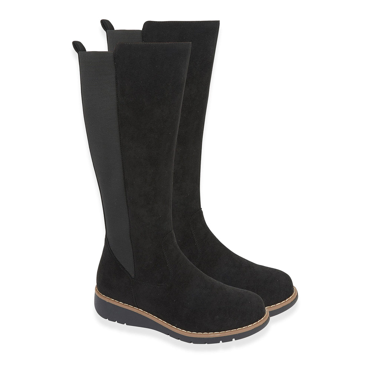 Emma Lisa Microfibre Long Leg Boots (Size 4) - Black 8321859 0