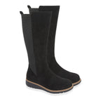 Emma Lisa Microfibre Long Leg Boots (Size 4) - Black