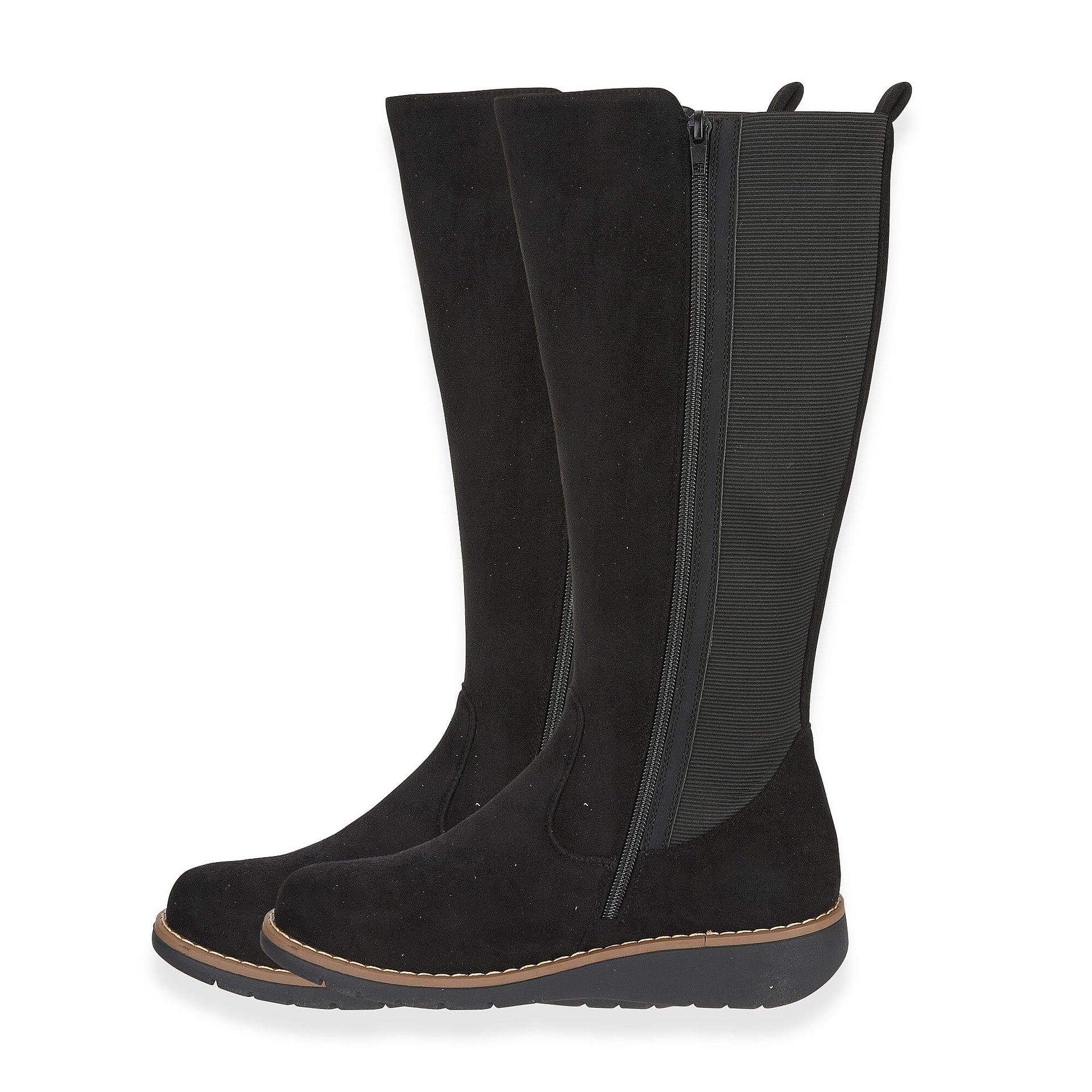 Emma Lisa Microfibre Long Leg Boots (Size 4) - Black 8321859 1