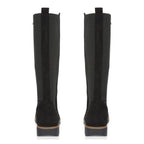 Emma Lisa Microfibre Long Leg Boots (Size 4) - Black