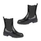 Shoes By Emma Gabrielle Ladies Chunky Lug Sole Chelsea Boots (Size 4) - Black