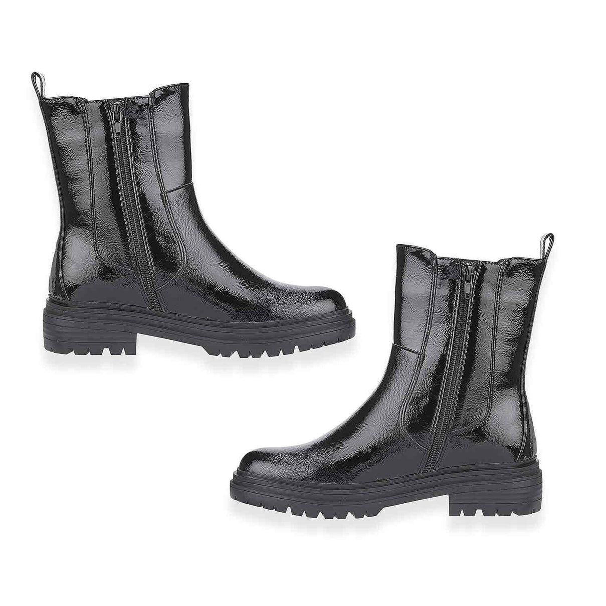 Shoes By Emma Gabrielle Ladies Chunky Lug Sole Chelsea Boots (Size 4) - Black 7988636 1