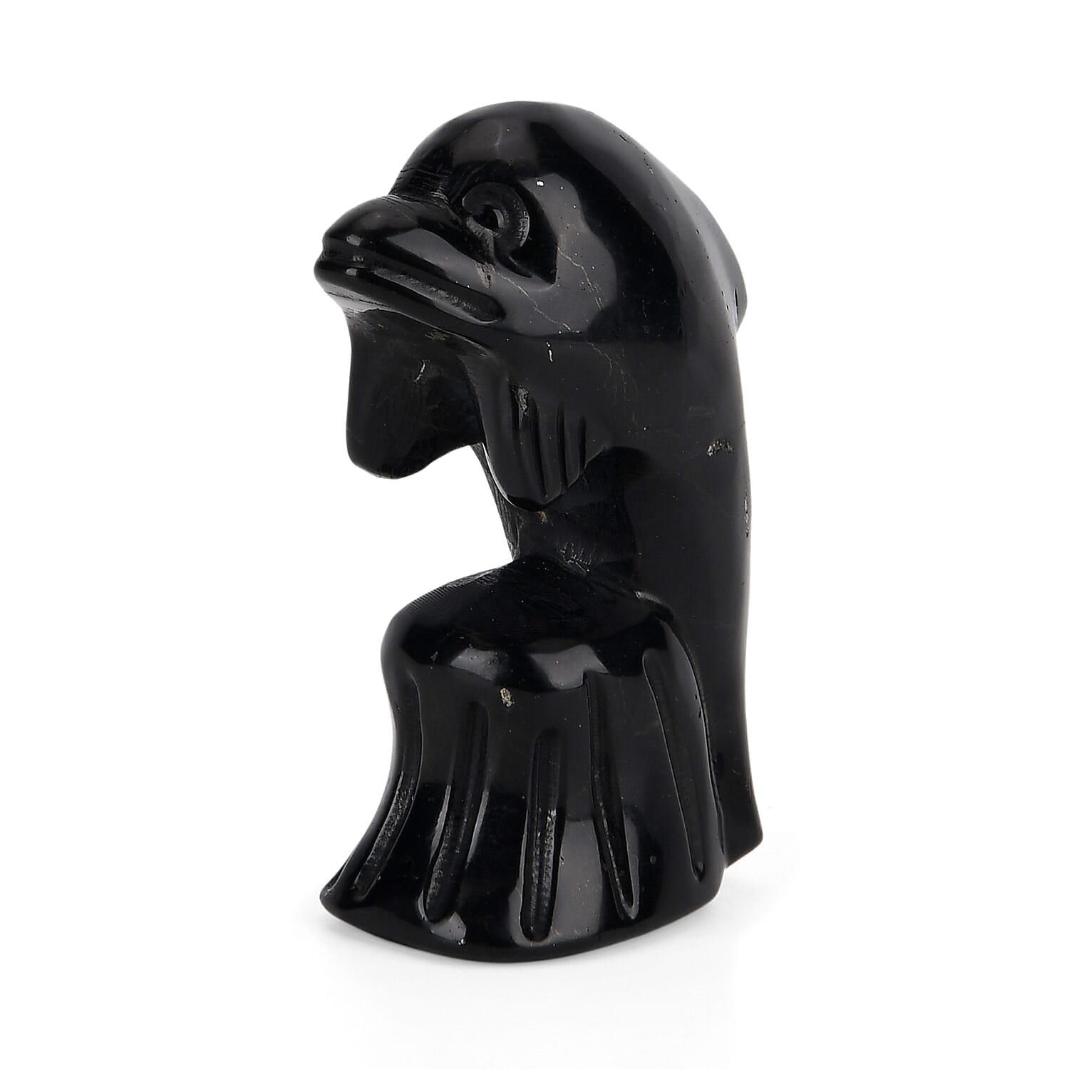 Natural Shungite Dolphin Carving 548.00Ct 8430222 3