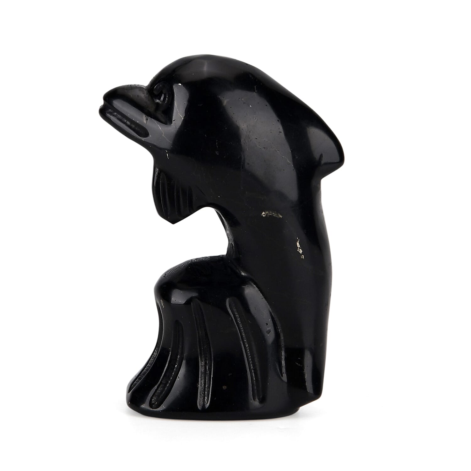 Natural Shungite Dolphin Carving 548.00Ct 8430222 4