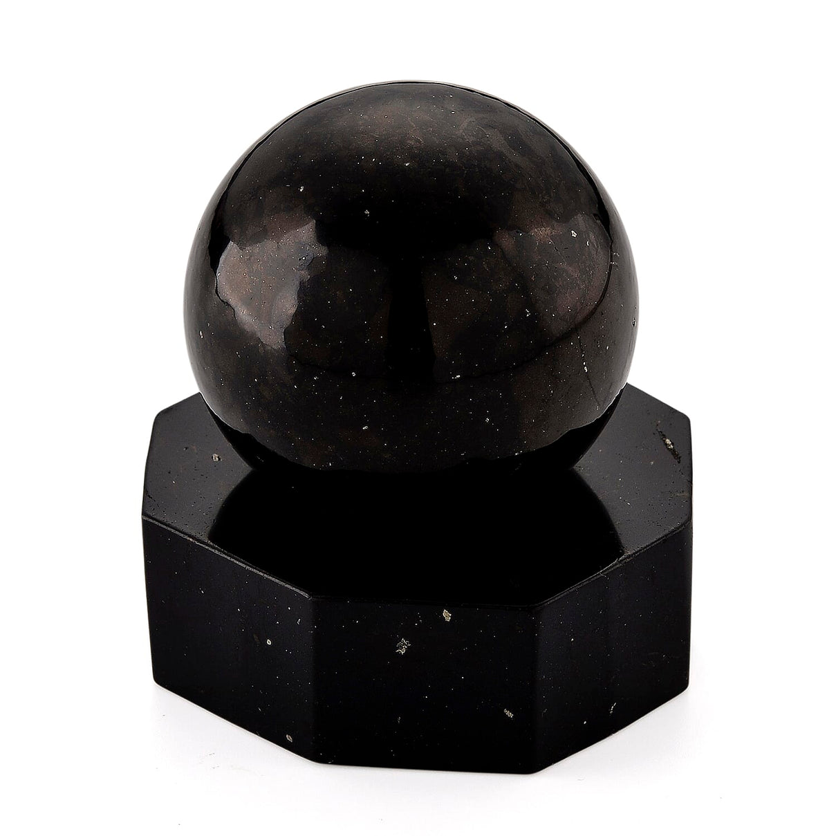 Natural Shungite Sphere Carving With Shungite Base 1628.00 Ct 8433798 0