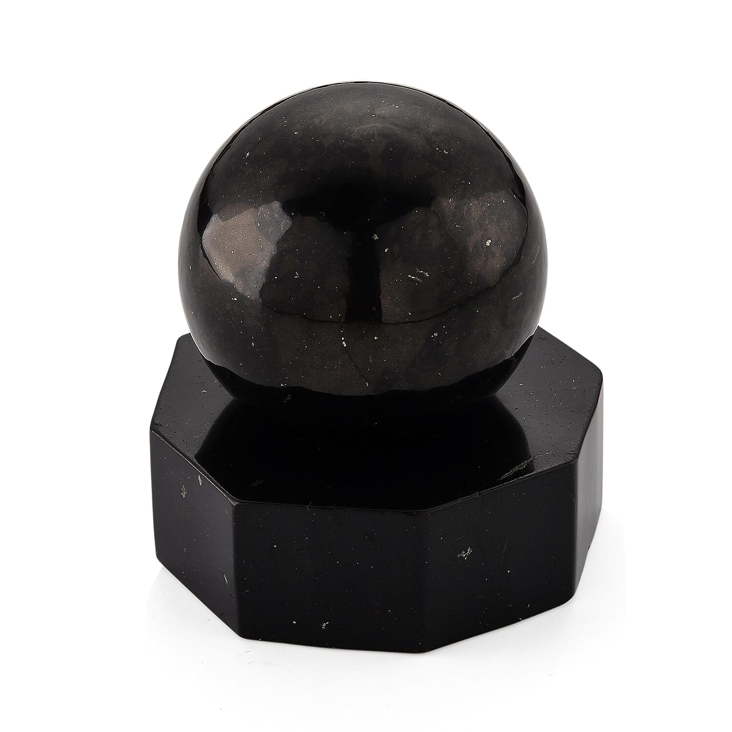Natural Shungite Sphere Carving With Shungite Base 1628.00 Ct 8433798 3