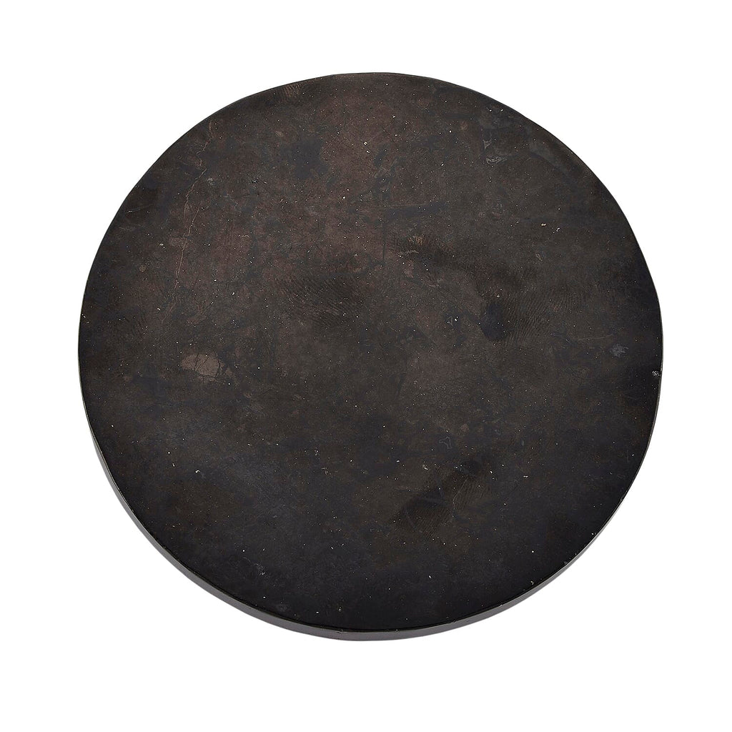 Natural Shungite Life Of Tree Embossed Round Tile 900.00 Ct.