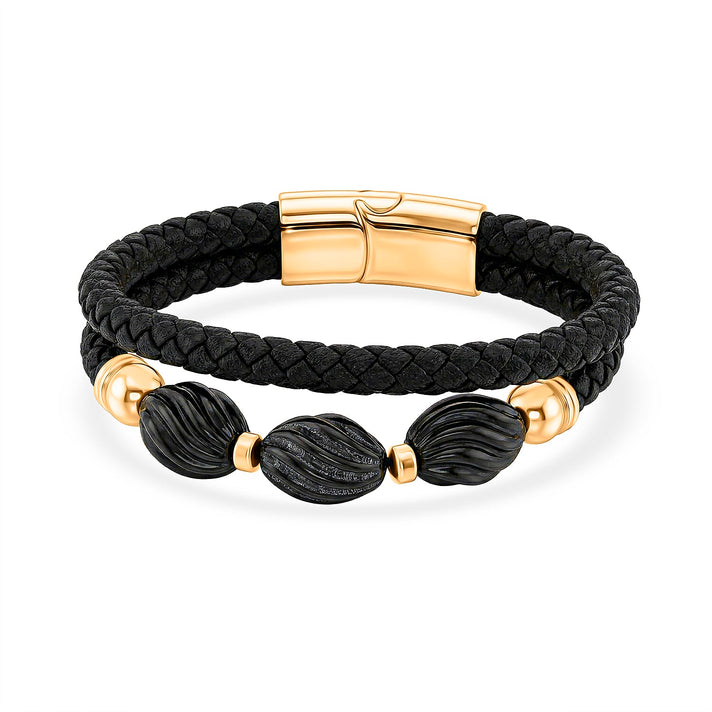 Natural Shungite Bracelet (Size - 7.5) with Magnetic Lock 40.00 Ct. 8427919 1
