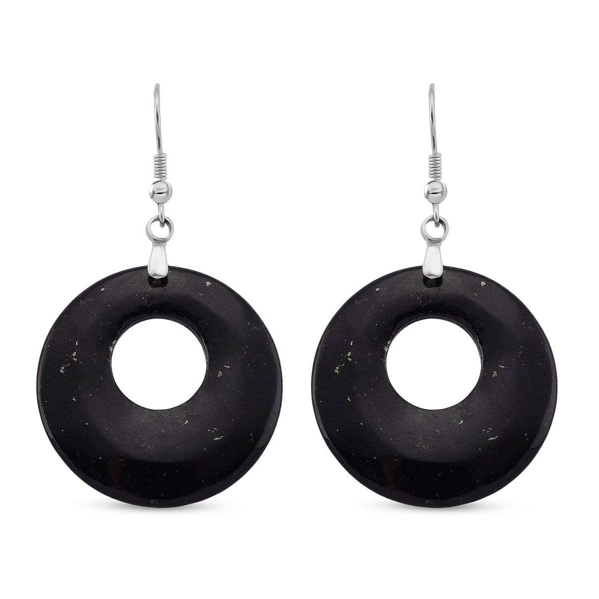 Natural Shungite Dangle Earring with Hook 40.00 Ct. 8235269 0