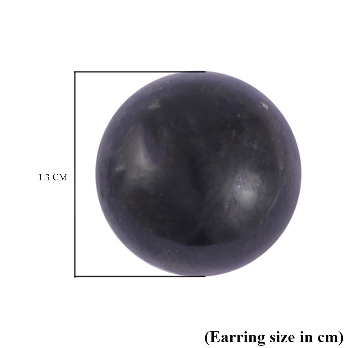 Natural Shungite Earrings with Push Backs in Rhodium Overlay Sterling Silver 12.00 Ct. 8143225 5
