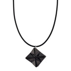 Shungite Rhodium Overlay Pendant with Chain (Size - 20) 115.00 Ct.
