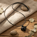 Shungite Rhodium Overlay Pendant with Chain (Size - 20) 115.00 Ct.